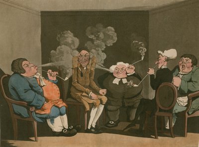 Salle de fumeurs; dessin humoristique - English School