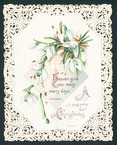 Perce-neige, carte de Noël - English School