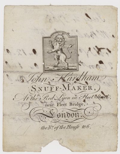 Fabricant de tabac à priser, John Hardham - English School