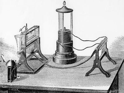 Télégraphe perfectionné de Soemmering, 1883 - English School