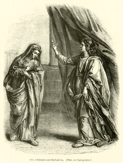 Salomon et Bethsabée, Philippe de Champaigne - English School
