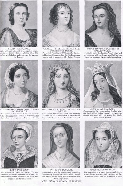 Quelques femmes célèbres de l
