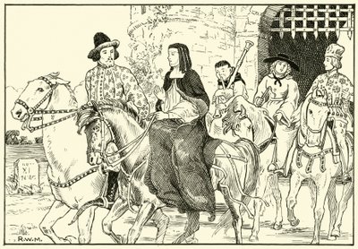 Quelques pèlerins de Canterbury - English School