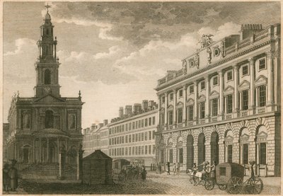 Somerset House et St Mary-le-Strand, The Strand, Londres - English School