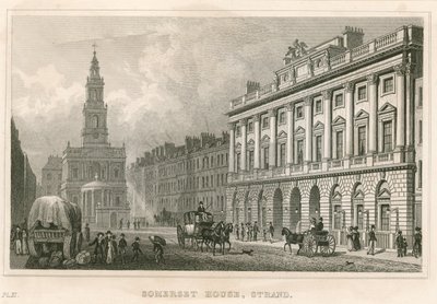 Somerset House et St Mary-le-Strand, The Strand, Londres - English School