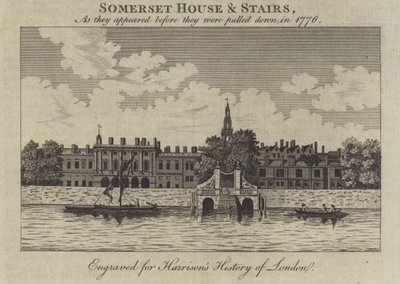 Somerset House et escaliers, Londres, tels qu
