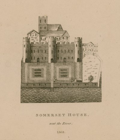 Somerset House, côté rivière, 1568 - English School