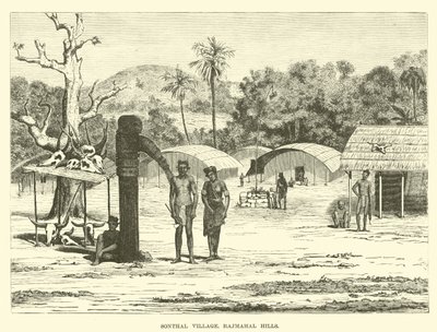 Village Sonthal, collines de Rajmahal - English School