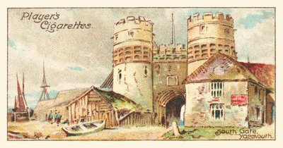 South Gate, Yarmouth (chromolitho) - English School