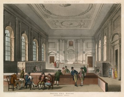 South Sea House, Londres, hall divisé - English School
