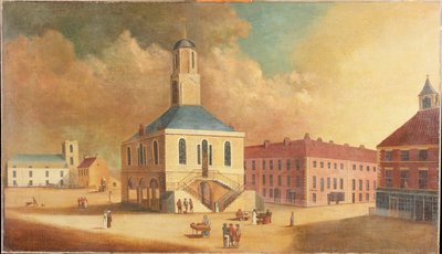 Place du marché de South Shields, c.1800 - English School