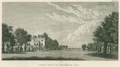 Façade sud de Strawberry Hill, Twickenham, Londres - English School