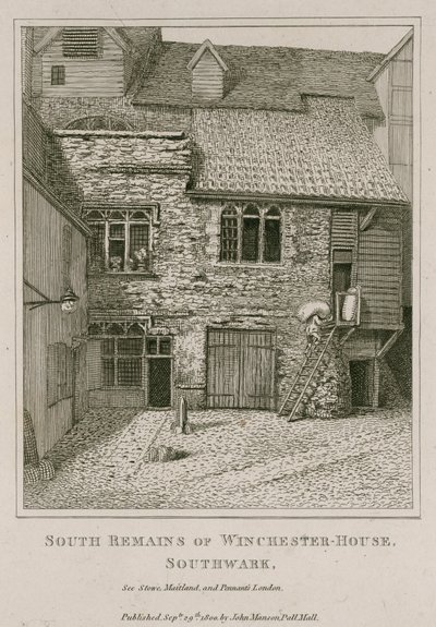 Restes sud de Winchester House, Southwark - English School
