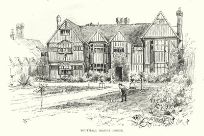 Manoir de Southall (gravure) - English School