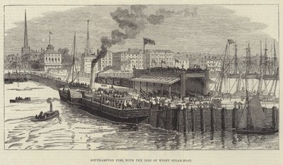 Quai de Southampton, avec le bateau à vapeur de l