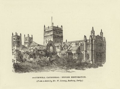 Cathédrale de Southwell, avant restauration - English School