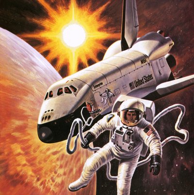 Combinaison spatiale, imaginée en 1977 - English School