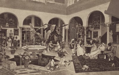 Intérieur espagnol (chromolitho) - English School