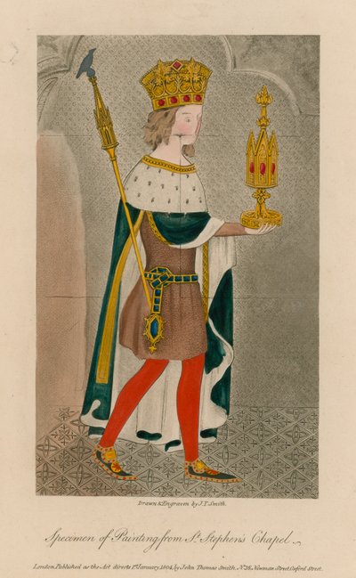 Spécimen de peinture de la chapelle Saint-Étienne - English School