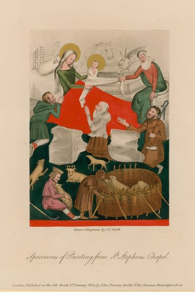Spécimens de peinture de la chapelle Saint-Étienne - English School