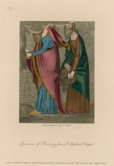 Spécimens de peinture de la chapelle Saint-Étienne - English School