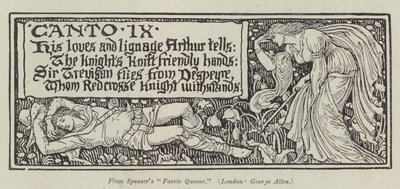 La Reine des Fées de Spenser (gravure) - English School