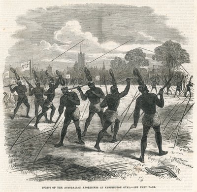 Sports des Aborigènes australiens au Kennington Oval - English School