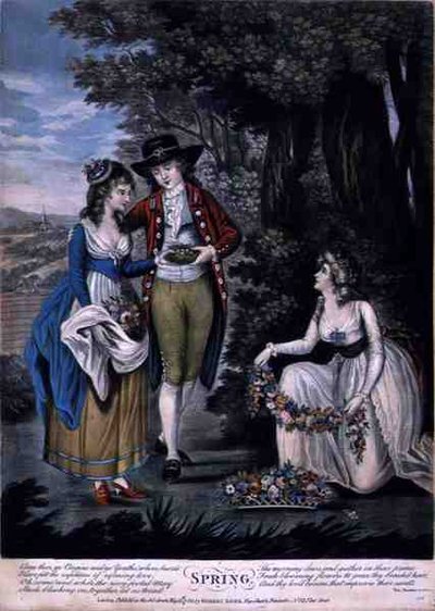 Printemps, publié par Robert Sayer - English School