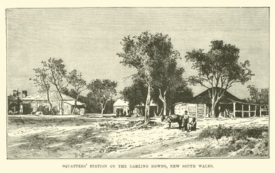 Station de squatteurs sur les Darling Downs, Nouvelle-Galles du Sud - English School