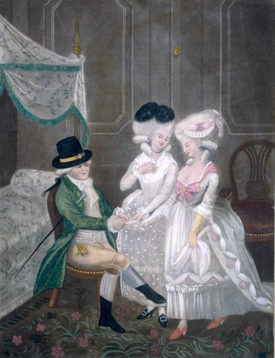 Première bobine de Sir Timothy Thicketts à Londres, ou les Beautés de Kings place, tirant au sort pour un --, 1781 - English School