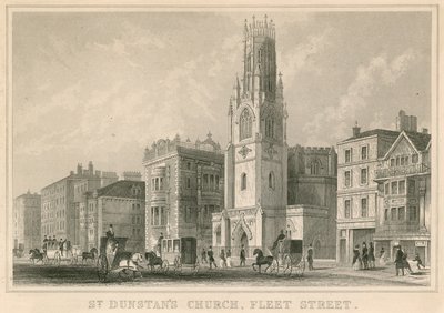 Église St Dunstans, Fleet Street, Londres - English School