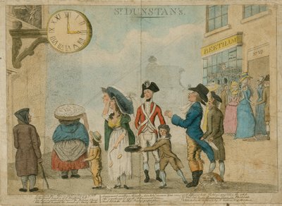 St Dunstans, Fleet Street, Londres - English School