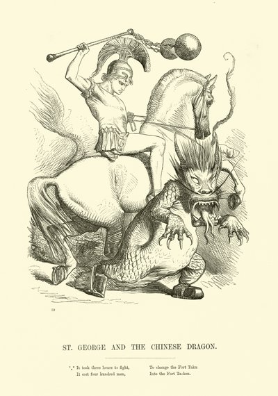 Saint Georges et le dragon chinois - English School