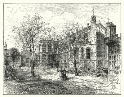 Chapelle St George, Windsor (gravure) - English School