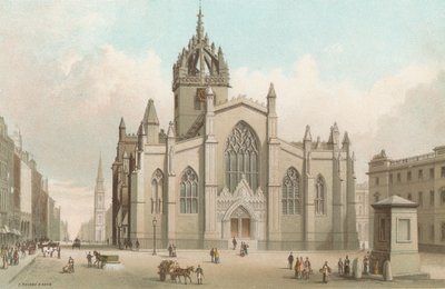 Cathédrale Saint-Gilles et High Street - Édimbourg - English School
