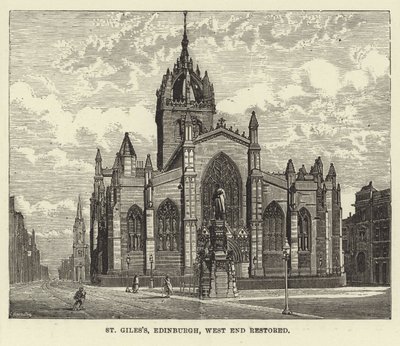 St Giles, Édimbourg, extrémité ouest restaurée - English School