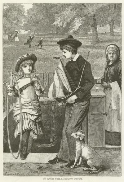 Le puits de Saint Govers, jardins de Kensington - English School