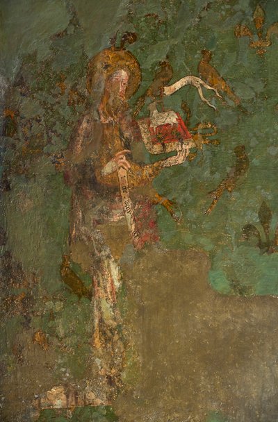 Saint Jean-Baptiste (détail de la fresque de la tour Byward) - English School