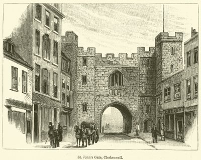 La porte de St John, Clerkenwell (gravure) - English School