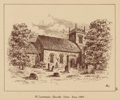 Église Saint-Laurent, démolie en 1880 - English School