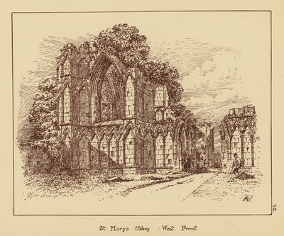 Abbaye de Sainte-Marie, façade ouest - English School