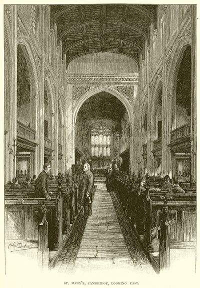 St. Marys, Cambridge, vue vers l