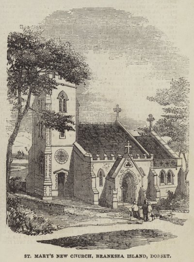 Nouvelle église Sainte-Marie, île de Branksea, Dorset - English School