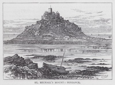 Mont Saint-Michel, Penzance (gravure) - English School