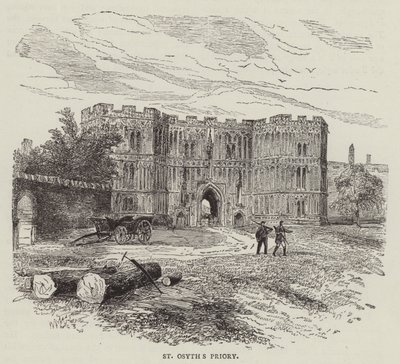 Prieuré de St Osyth (gravure) - English School