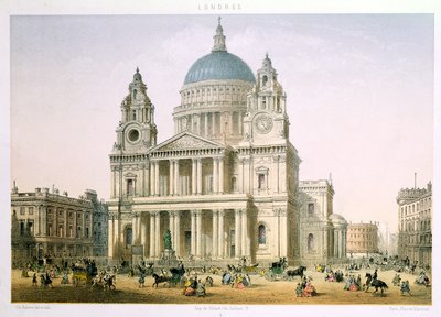Cathédrale Saint-Paul par C. Riviere, 1855 - English School