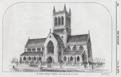 Église Saint-Paul, Burton (gravure) - English School