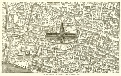 Saint-Paul et ses environs, époque de Henri VIII - English School