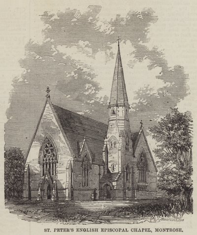 Chapelle épiscopale anglaise Saint-Pierre, Montrose (gravure) - English School