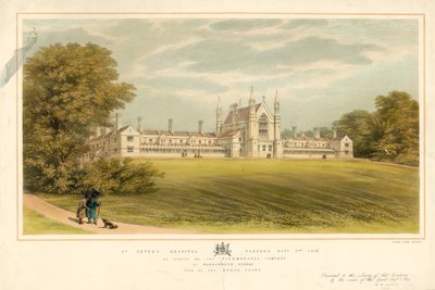 Hôpital Saint-Pierre fondé le 2 octobre 1618, reconstruit par la Fishmongers Company à Wandsworth, Surrey - English School